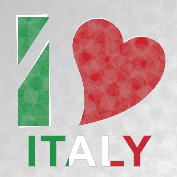 I Love Italy — Stock Vector