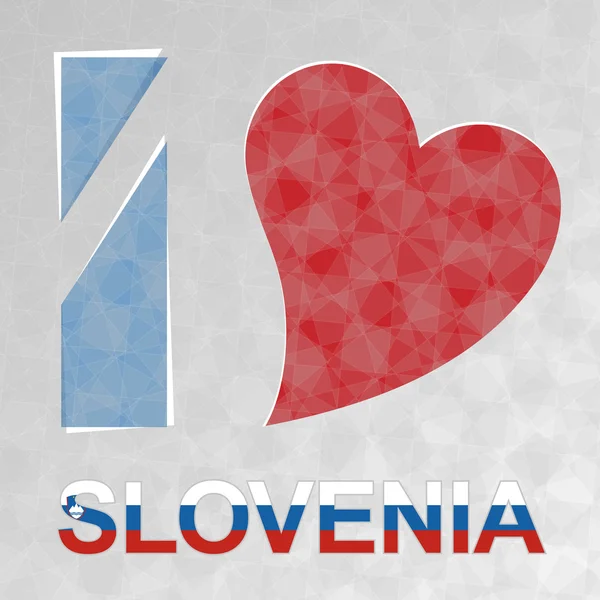 I Love Slovenia — Stock Vector