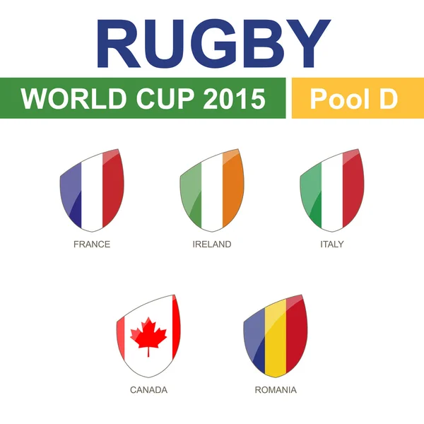 Copa del Mundo de Rugby 2015 — Vector de stock