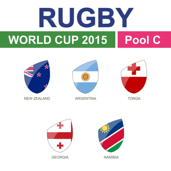 Copa del Mundo de Rugby 2015 — Vector de stock