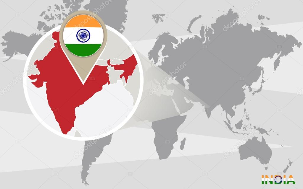 Инди на карте. Карта Индии с флагом. Территория Индии с флагом. Индия ВТО. Карта Индии с флагом и другими странами.