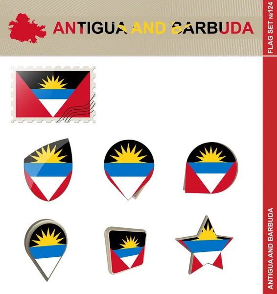 Antigua och Barbuda inställd inställd 124 — Stock vektor