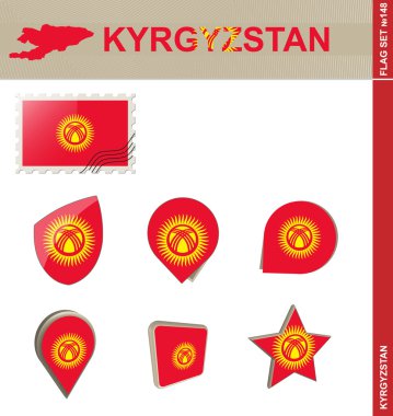 Kırgızistan bayrağı ayarlanmış, bayrağı ayarlanmış 148