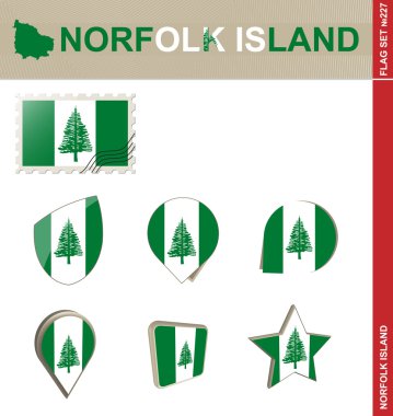 Norfolk Adası bayrak ayarla, bayrak ayarlanır 227