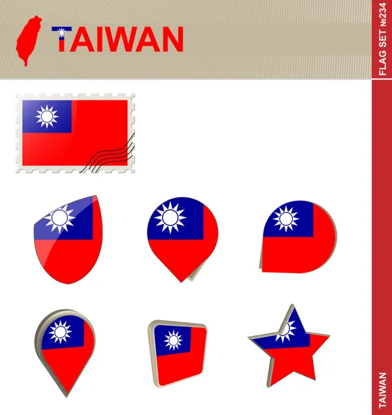 Taiwan inställd inställd 234 — Stock vektor