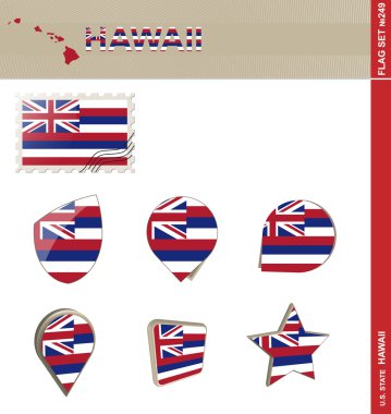 Hawaii bayrağı ayarlanmış, bayrağı ayarlanmış 249
