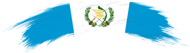 Yuvarlak grunge fırça darbesi Guatemala bayrağı.