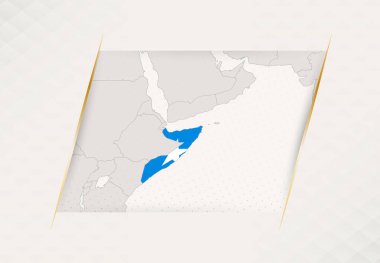 Ulusal Bayrak Renkleri içeren Somali Ülke Haritası.