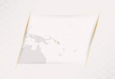 Solomon Adaları Ulusal Bayrak Renkleri Haritası.