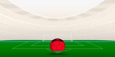 Ulusal Bayrak Futbol Topuyla Malavi Futbol Stadyumu.