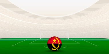 Ulusal Bayrak Futbol Toplu Angolan Futbol Stadyumu.