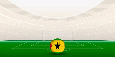 Ulusal Bayrak Futbol Topuyla Sao Tomean Futbol Stadyumu.