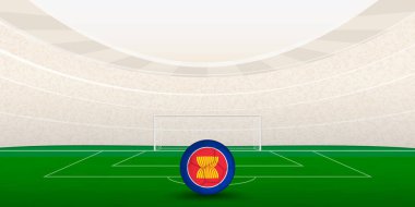 Ulusal Bayrak Futbol Toplu ASEAN Futbol Stadyumu.