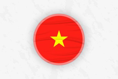 Vietnam Bayrak Çemberi Etiketi Tasarımı, Ulusal Onur Aracı.