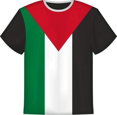 Filistin tişört şablonlu tişört tasarımı.