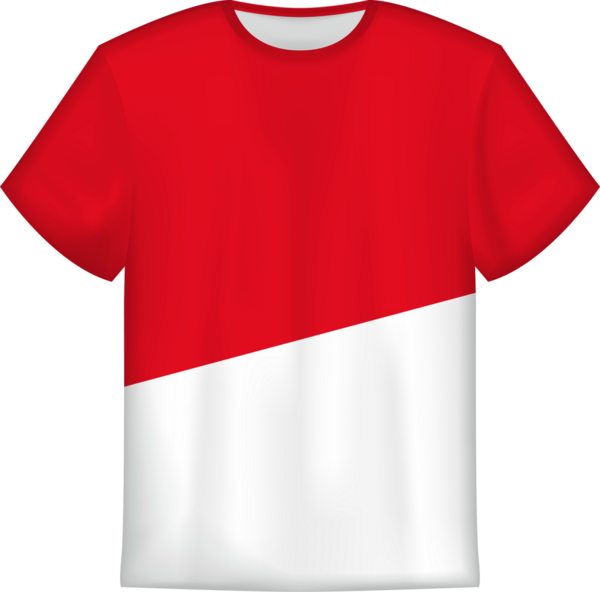 Monako bayrağı olan tişört tasarımı. Tişört şablonu.