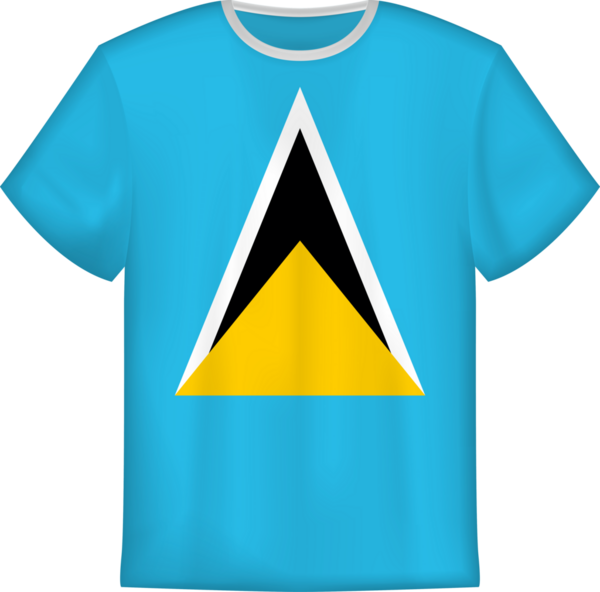 Aziz Lucia bayrağı taşıyan tişört tasarımı. Tişört şablonu.