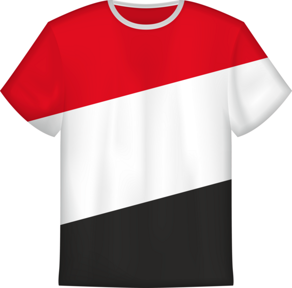 Üzerinde Yemen bayrağı olan tişört tasarımı. Tişört şablonu.