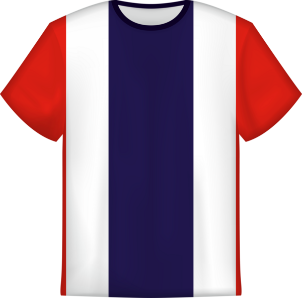 Tayland bayrağı taşıyan tişört tasarımı. Tişört şablonu.