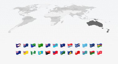 Her Okyanus Ülkesinin Canlı Bayrakları