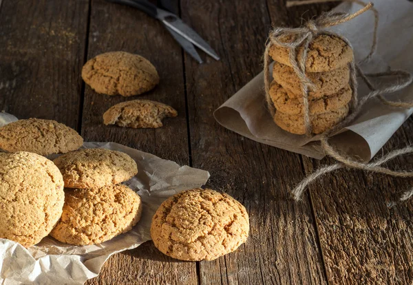 Galletas de avena con leche —  Fotos de Stock