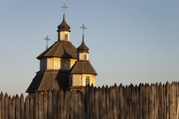 Kozák dřevěný kostel — Stock fotografie