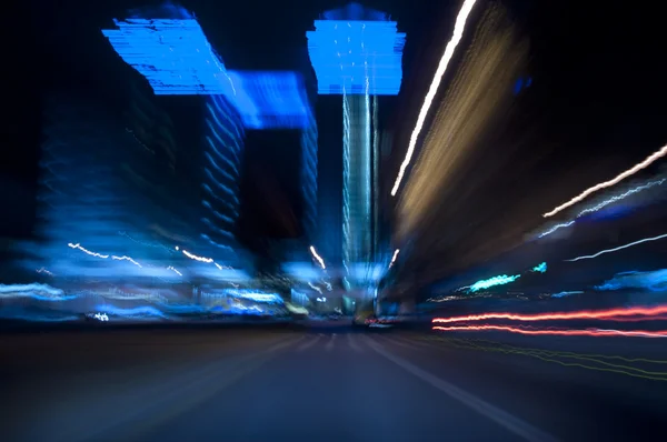 Gece şehir. soyutlama