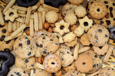 Karışık kurabiye arka plan