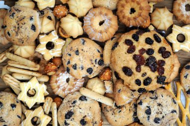 Karışık kurabiye arka plan