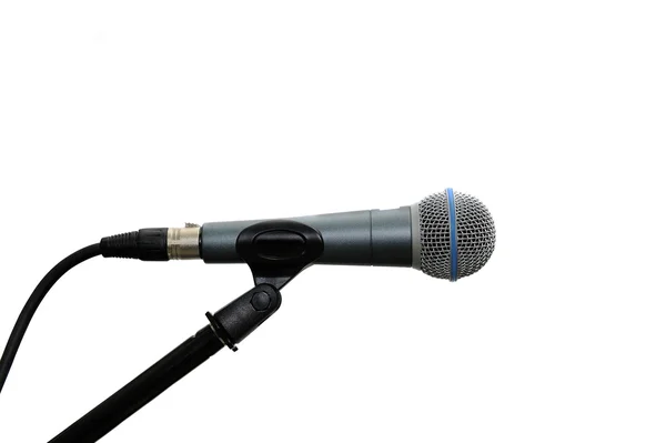 Mikrofon på en vit bakgrund — Stockfoto
