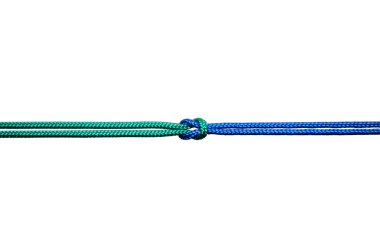 Beyaz arkaplanda düğüm izole edilmedi