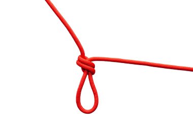 Beyaz arkaplanda düğüm izole edilmedi