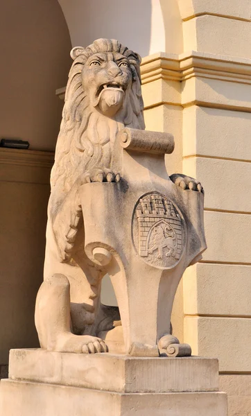 Estatua de León en Lviv Ucrania — Foto de Stock