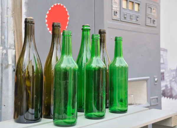 Bunch of empty glass  bottles — Stock Photo, Image