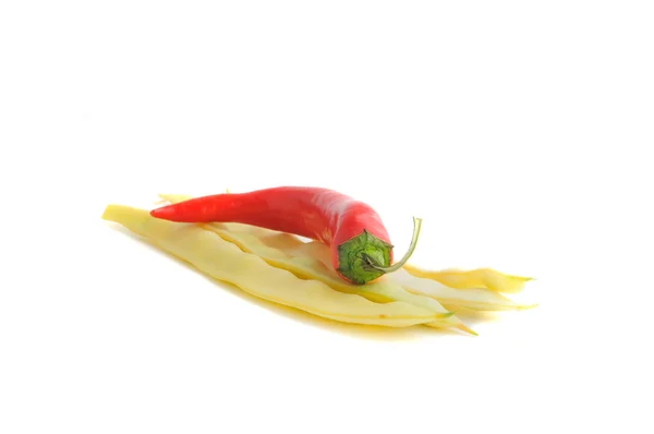 Fresh vegetables on the white background — Stock Photo, Image