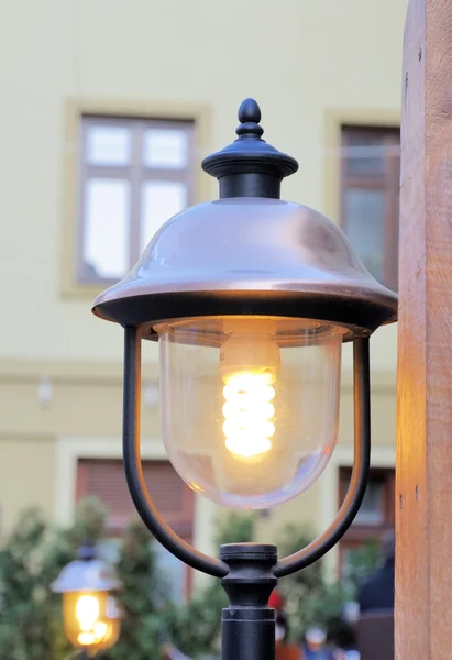 Lighting lamp on the street — Stock Photo, Image