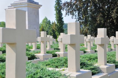 oude standbeeld op de lychakiv begraafplaats in lviv, Oekraïne 