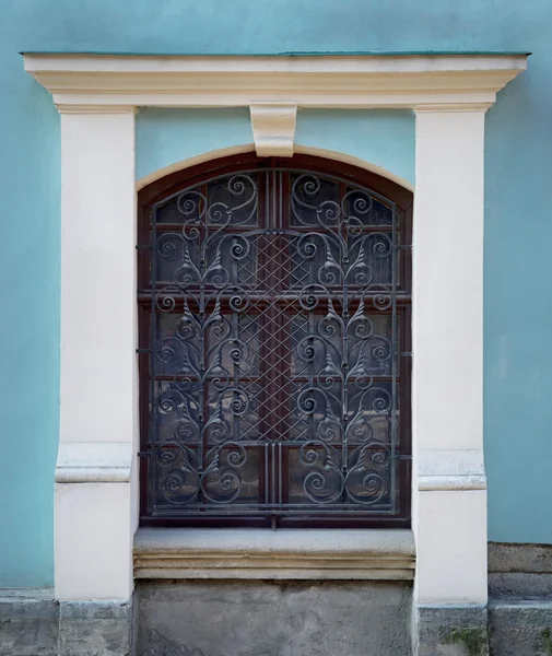 Windows with iron bars — Stock Photo, Image