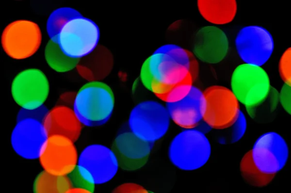 Festive abstract background with bokeh lights — Stock Photo, Image