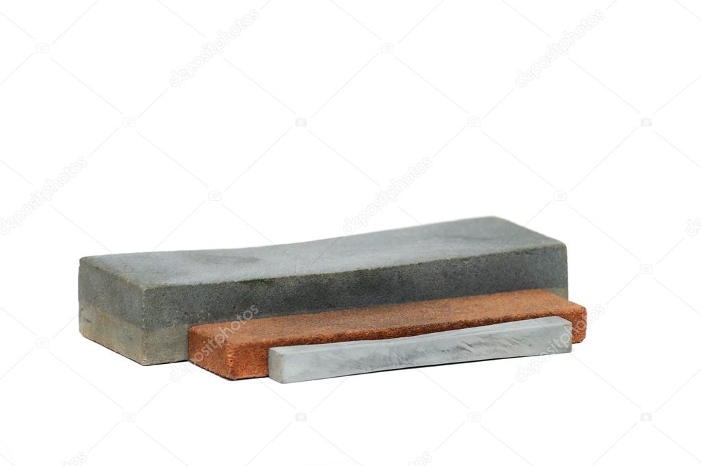 Stone for sharpening a knife 