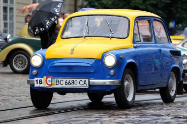 Lviv, Ukrayna - Haziran 2015: Otomatik festival Leopolis grand prix 201