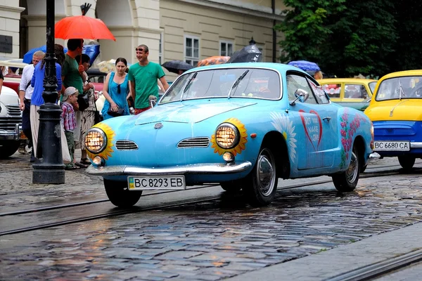 Lviv, Ukraina - juni 2015: Auto festival Leopolis grand prix 201 — Stockfoto