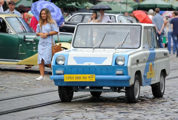 Lvov, Ukrajina - června 2015: Auto festivalu Leopolis grand prix 201 — Stock fotografie