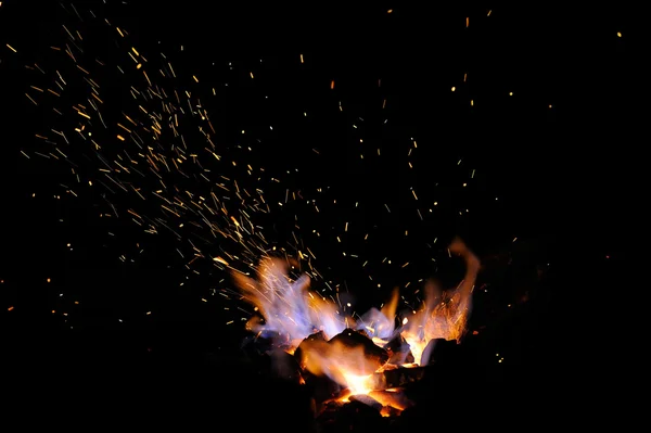 Sparks of bonfire. — Stock Photo, Image