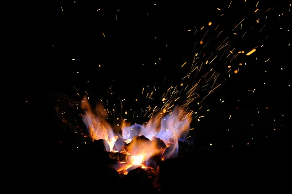 모닥불의 불꽃. — 스톡 사진