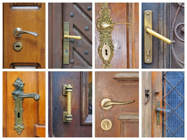 Doorhandle collage — Stockfoto