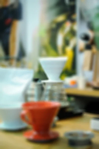 Coffee Shop verschwimmen Hintergrund — Stockfoto