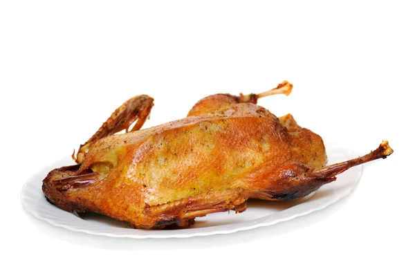 bir tabakta ördek kızartma