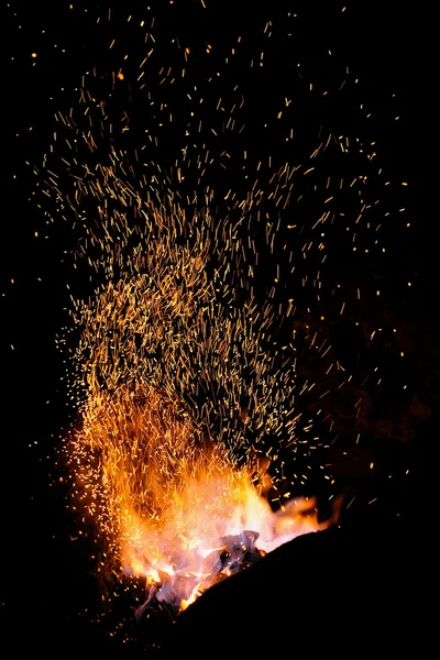 Embers and Flames of a smith 's forge —  Fotos de Stock