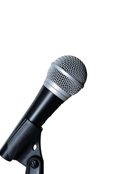 Microphone on a white background